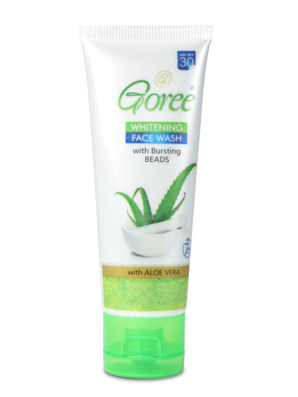 Goree Whitening Face Wash With Bursting Beads (Green)